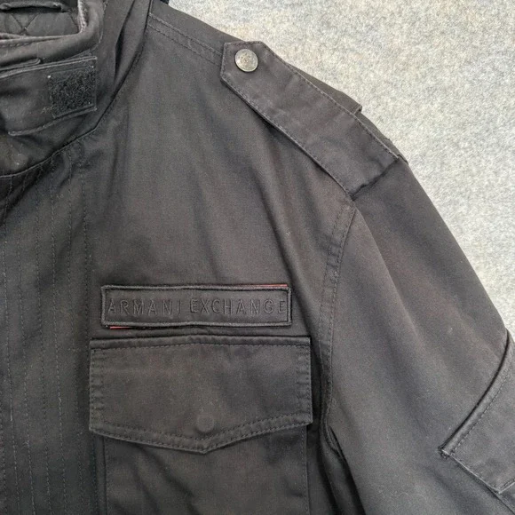 Armani Exchange Archive Military Coat Jacket Men Medium Moto Biker